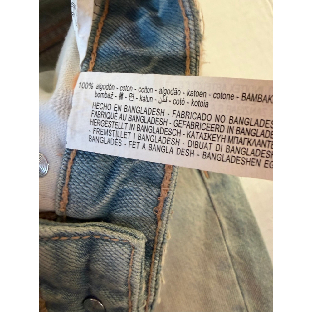 NWT Women's ZARA Light Blue Loose Fit Bermuda Shorts Size 00 - Picture 4 of 8